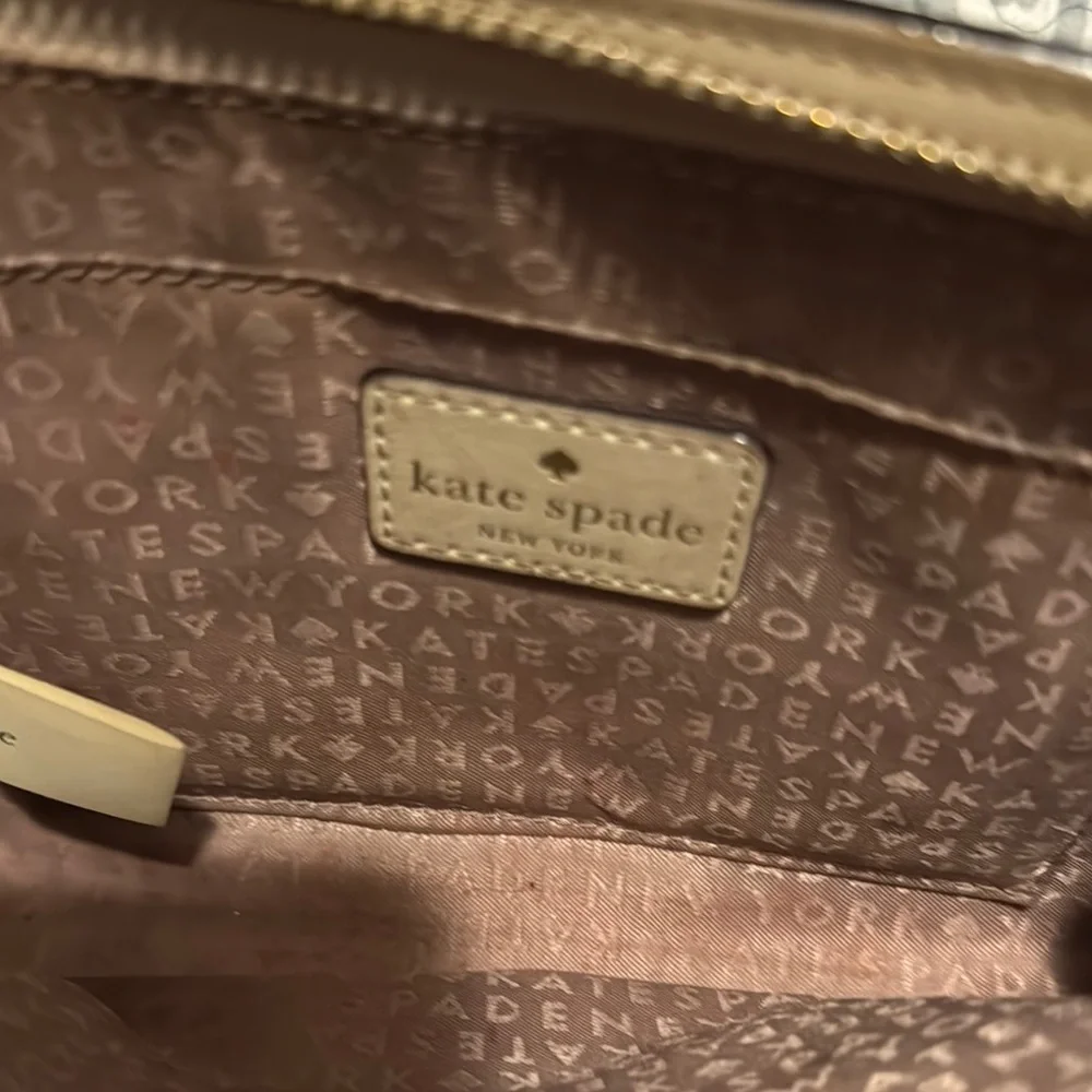 Kate Spade Cream Studded Wristlet Clutch
